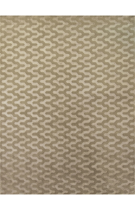 HIMALAYAN ART 2000 LHAJA JAGGED BEIGE / IVORY
