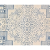 ANTIQUE AGRA AGRAC IVORY / BLUE