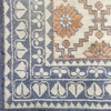 ANTIQUE AGRA AGRAC IVORY / BLUE
