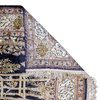 ANTIQUE PERSIAN FINE GHOM NAVY / IVORY