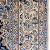 ANTIQUE PERSIAN FINE NAIM NAVY / IVORY
