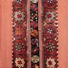 ANTIQUE PERSIAN FINE GHASGHAI SADDEL BAG NAVY / IVORY