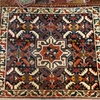 ANTIQUE PERSIAN FINE GHASGHAI SADDEL BAG NAVY / IVORY