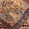 ANTIQUE PERSIA FINE KASHAN GOLD / NAVY