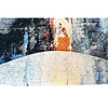 CANVAS ART WITH SILK 2395B BLUE