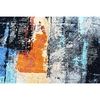 CANVAS ART WITH SILK 2395B BLUE