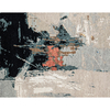 CANVAS ART WITH SILK 102JC BEIGE / BLACK