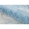 CANVAS ART WITH SILK J1063 BLUE / SILVER