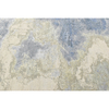 CANVAS ART WITH SILK J1064 IVORY / LIGHT BLUE