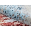 CANVAS ART WITH SILK J1169 BLUE / RED