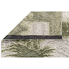 CANVAS ART WITH SILK J2071 BEIGE / GREEN