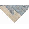 CANVAS ART WITH SILK JC725 IVORY / BLUE
