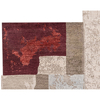 CANVAS ART WITH SILK JC740 BEIGE / RED