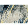 CANVAS ART WITH SILK JC743 IVORY / BLUE