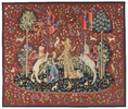 15th Century Tapestry recreation. "Taste" From the Lady with the Unicorn Series 