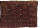 Antique Turkoman Rug Circa 1880.