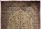 Antique Persian Silk Kashan circa 1900. 