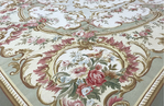 AUBUSSON RENAISSANCE 354-G GREEN / IVORY