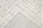 HANDLOOMED JACQUARD. CONNOR SILVER / WHITE