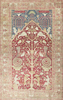 Antique Persian Kirman Lavar Pictorial Rug Circa 1900