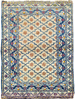 ANTIQUE AGRA AGRAC BLUE / IVORY