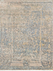 CANVAS ART WITH SILK 101JC BEIGE / LIGHT BLUE
