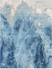 CANVAS ART WITH SILK J1077 SILVER / BLUE