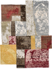 CANVAS ART WITH SILK JC708 RED / GOLD