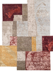 CANVAS ART WITH SILK JC740 BEIGE / RED