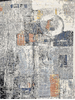CANVAS ART WITH SILK JC741 GREY / BLACK