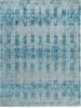 HANDLOOMED JACQUARD RC157 IVORY / BLUE