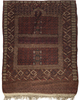 Antique Hachlo Bokhara Rug Circa 1880.